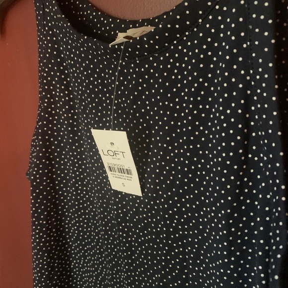 Loft NWT Polka Dot‎ Tank | Small - Picture 3 of 4